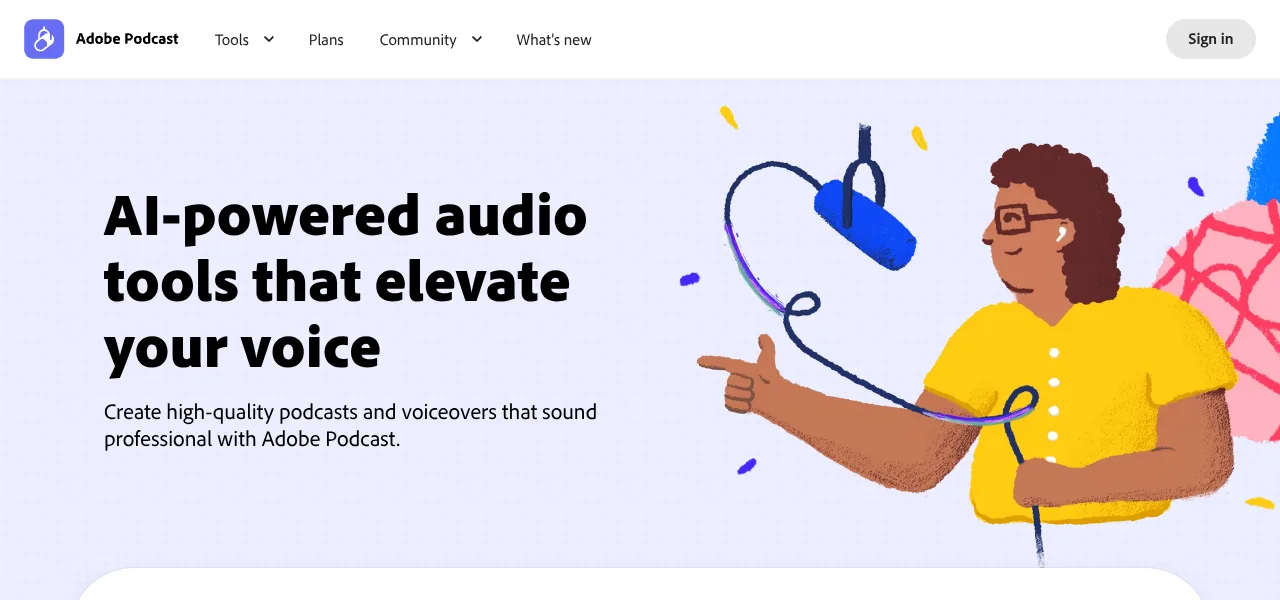 Adobe Podcast logo