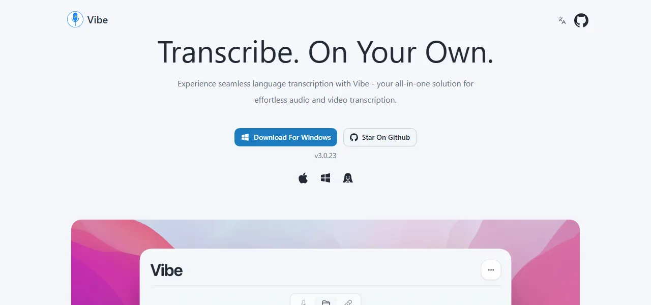 Vibe Transcribe logo Vibe Transcribe logo