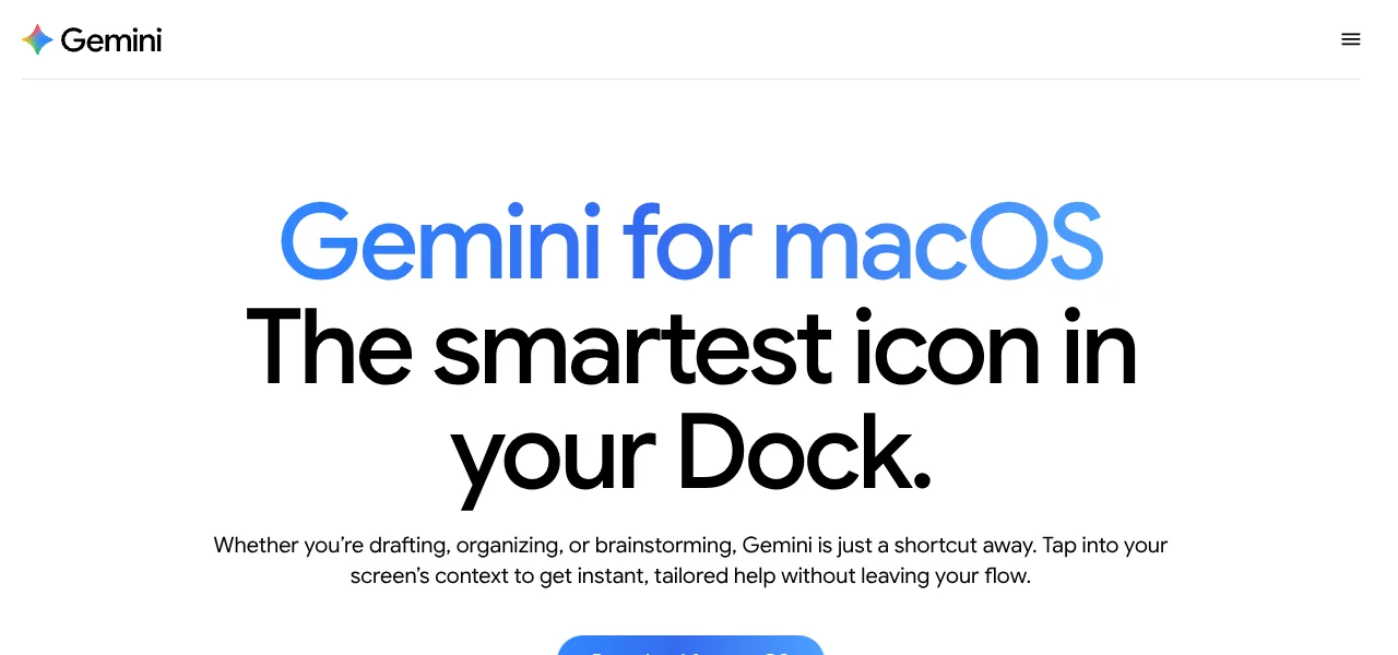 Gemini Spark agentic AI assistant logo for macOS Gemini Spark agentic AI assistant logo for macOS