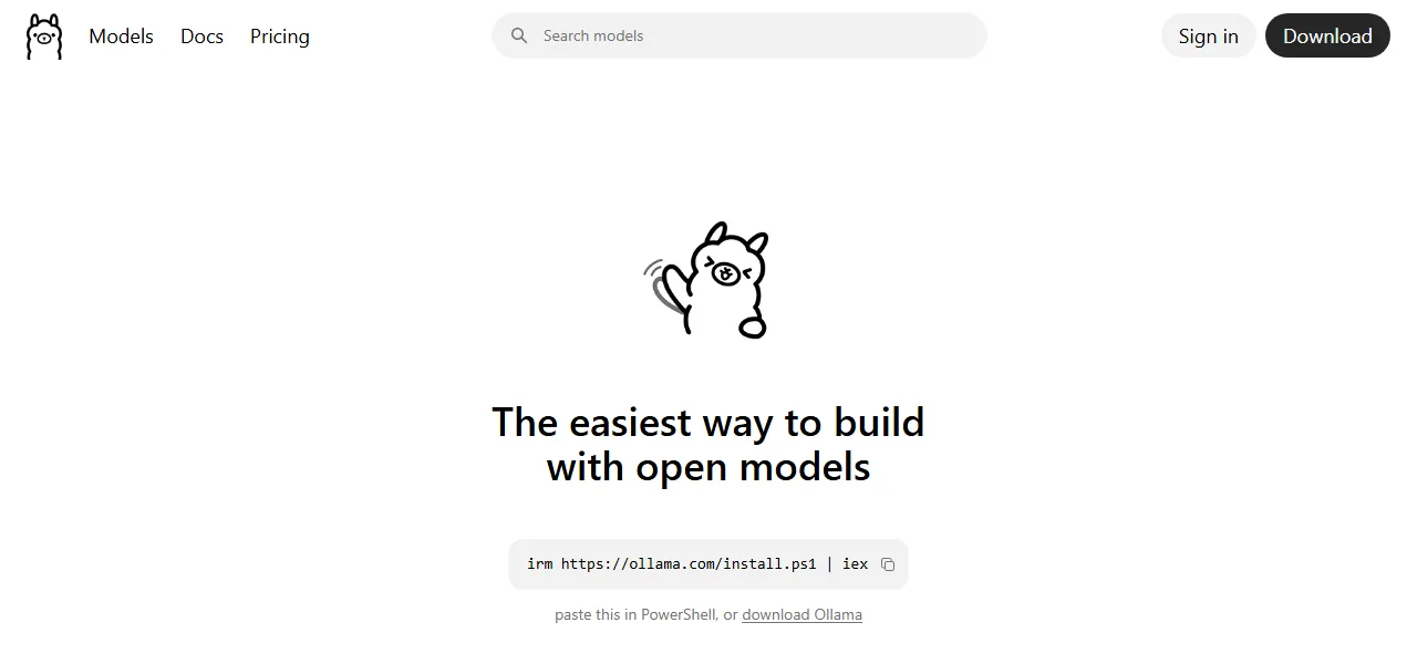 Ollama logo Ollama logo