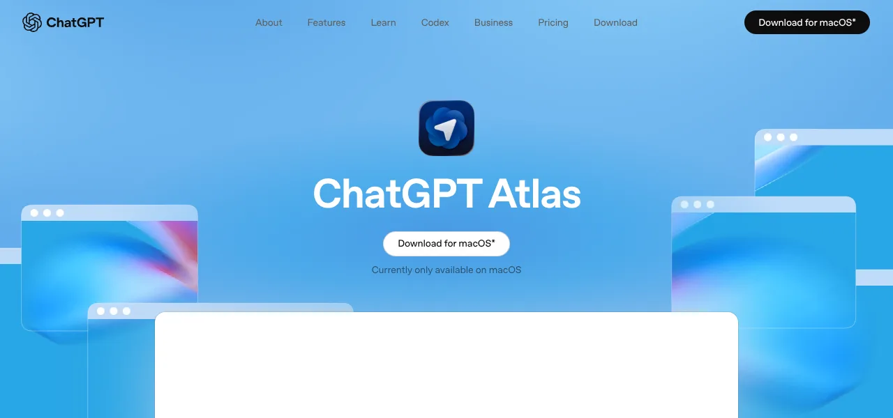 ChatGPT Atlas AI browser logo