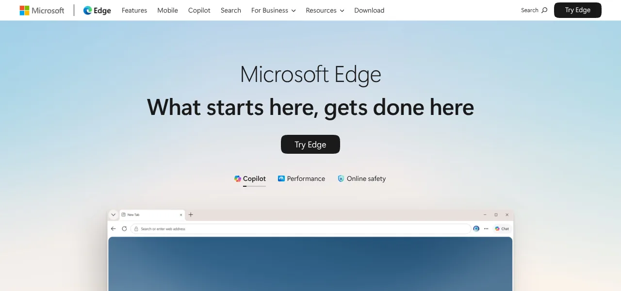 Microsoft Edge AI browser logo