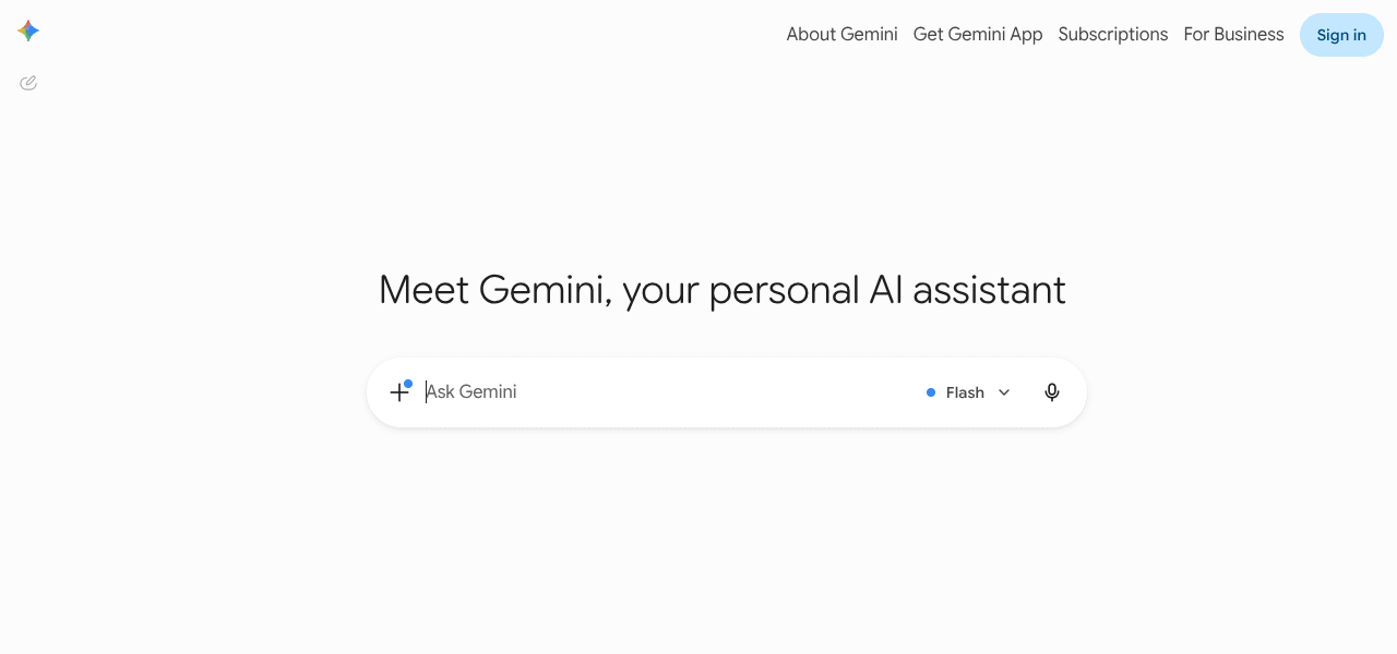 Gemini AI assistant interface screenshot Gemini AI assistant interface screenshot