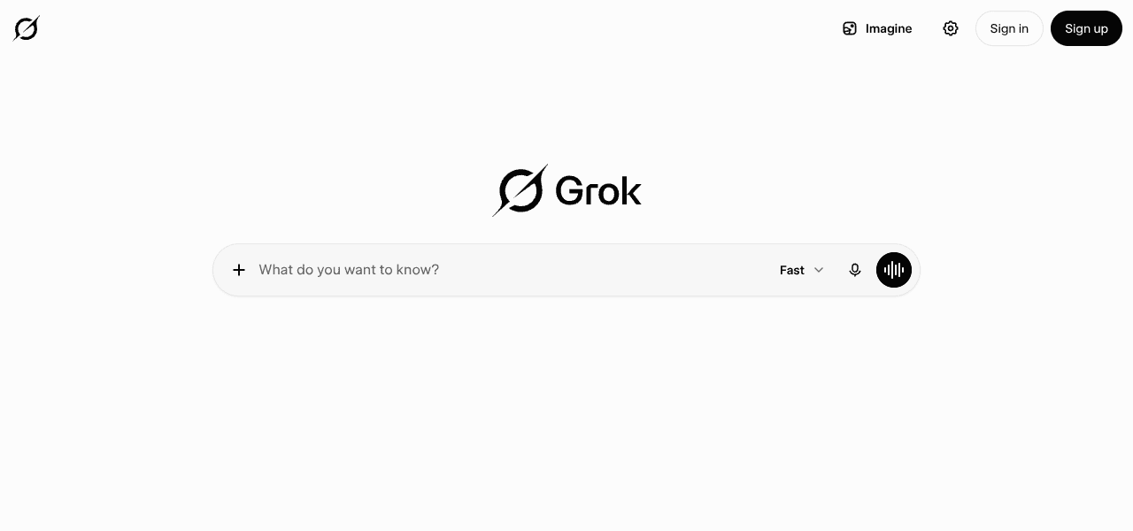 Grok AI chatbot interface screenshot Grok AI chatbot interface screenshot