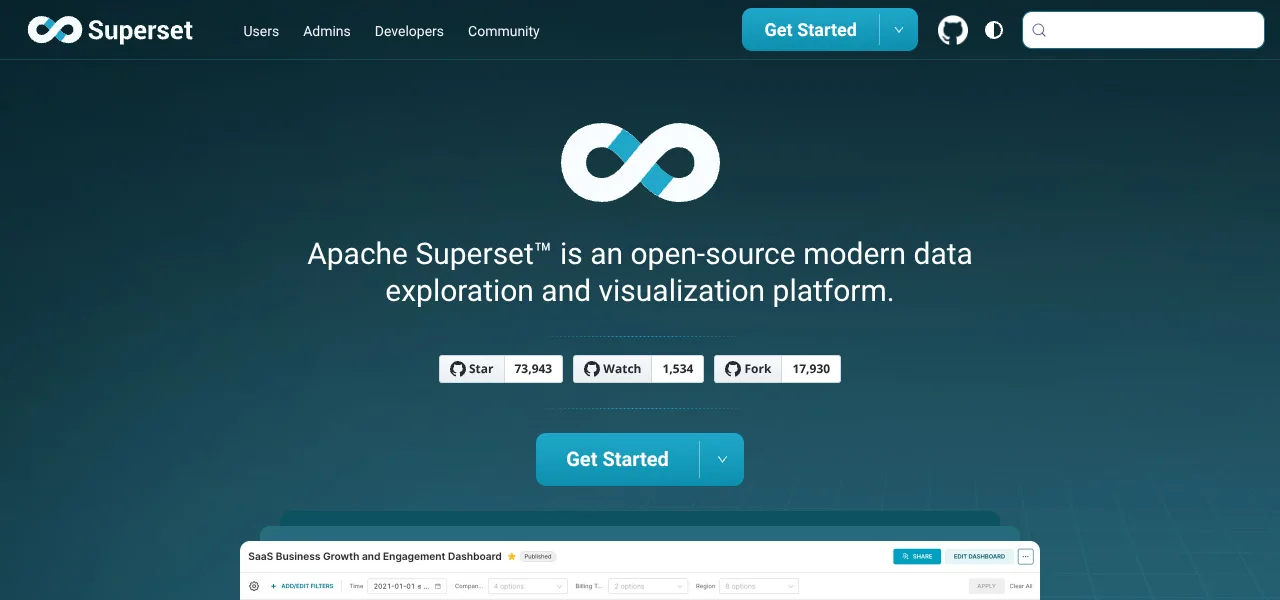 Apache Superset logo Apache Superset logo