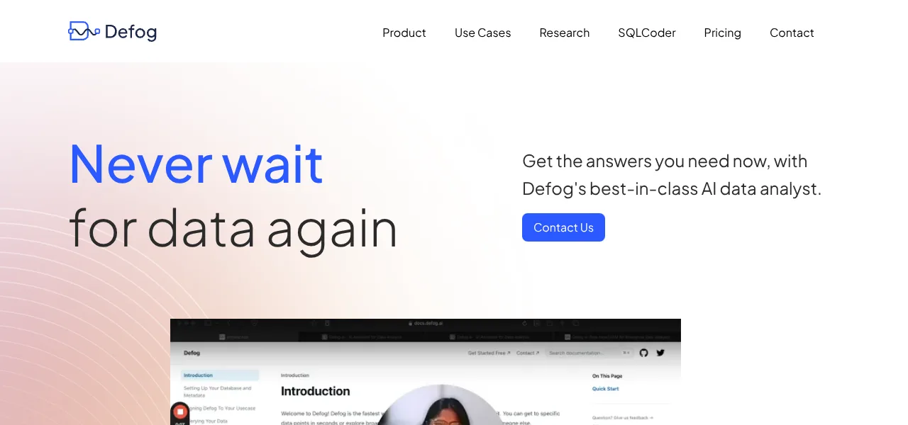 Defog AI logo