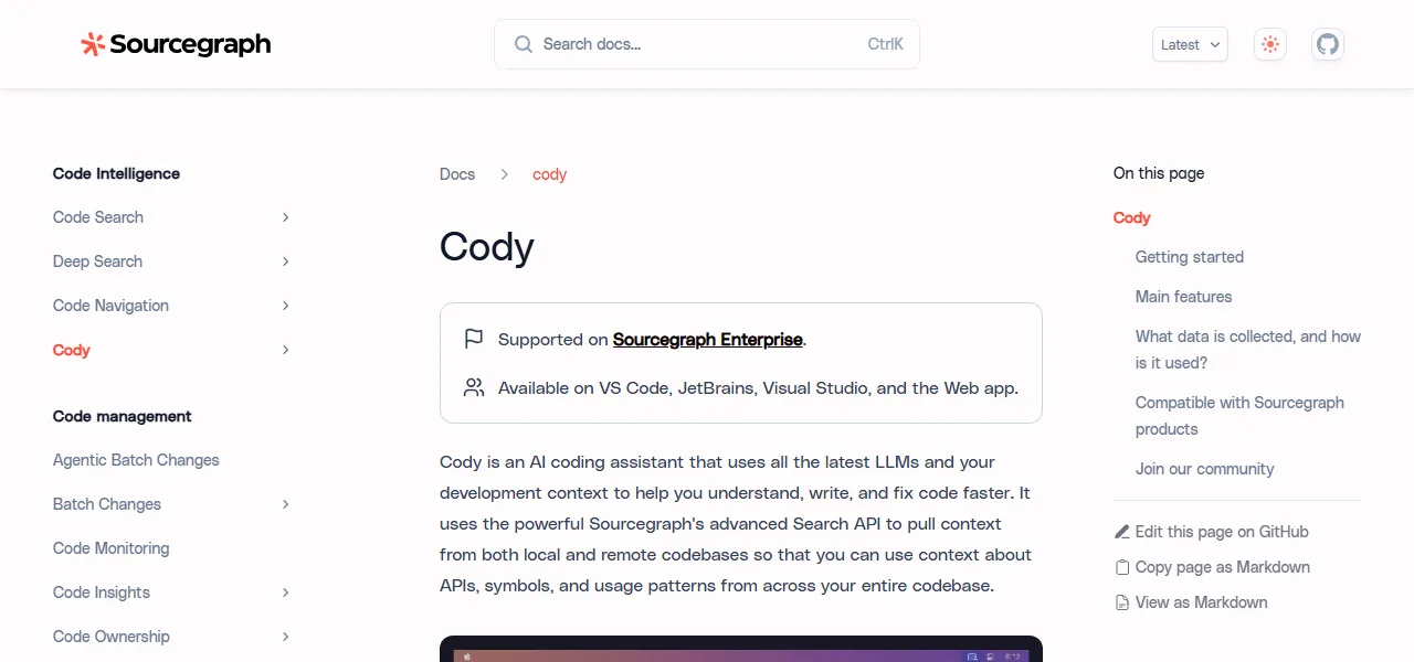 Sourcegraph Cody logo