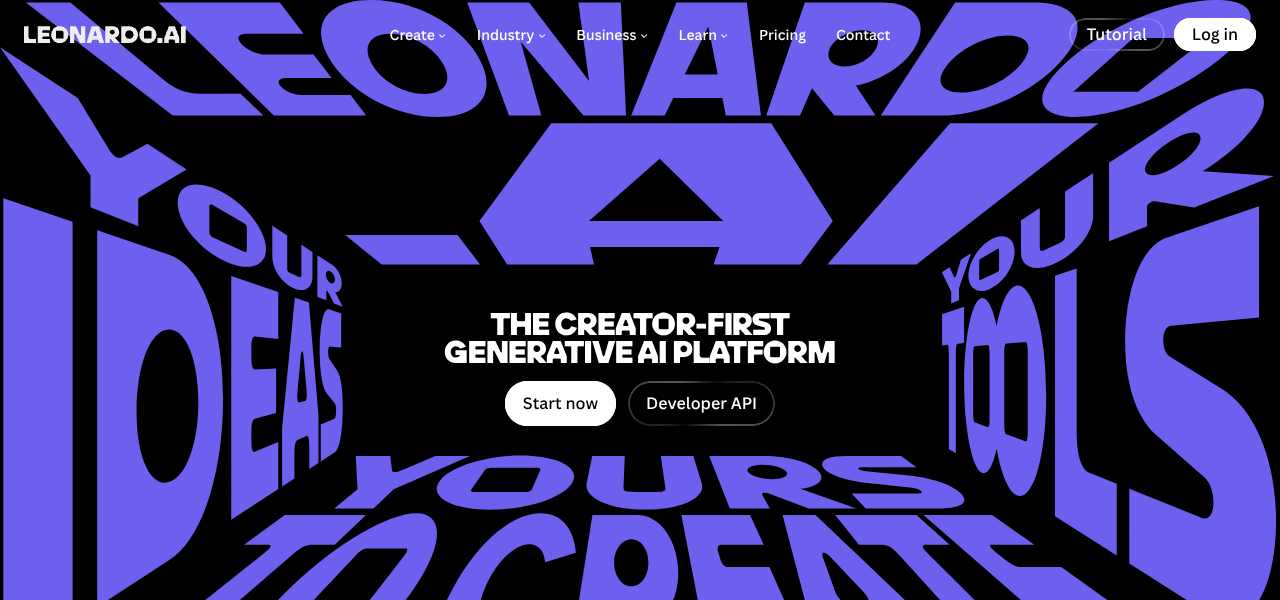 Leonardo AI image generator interface screenshot