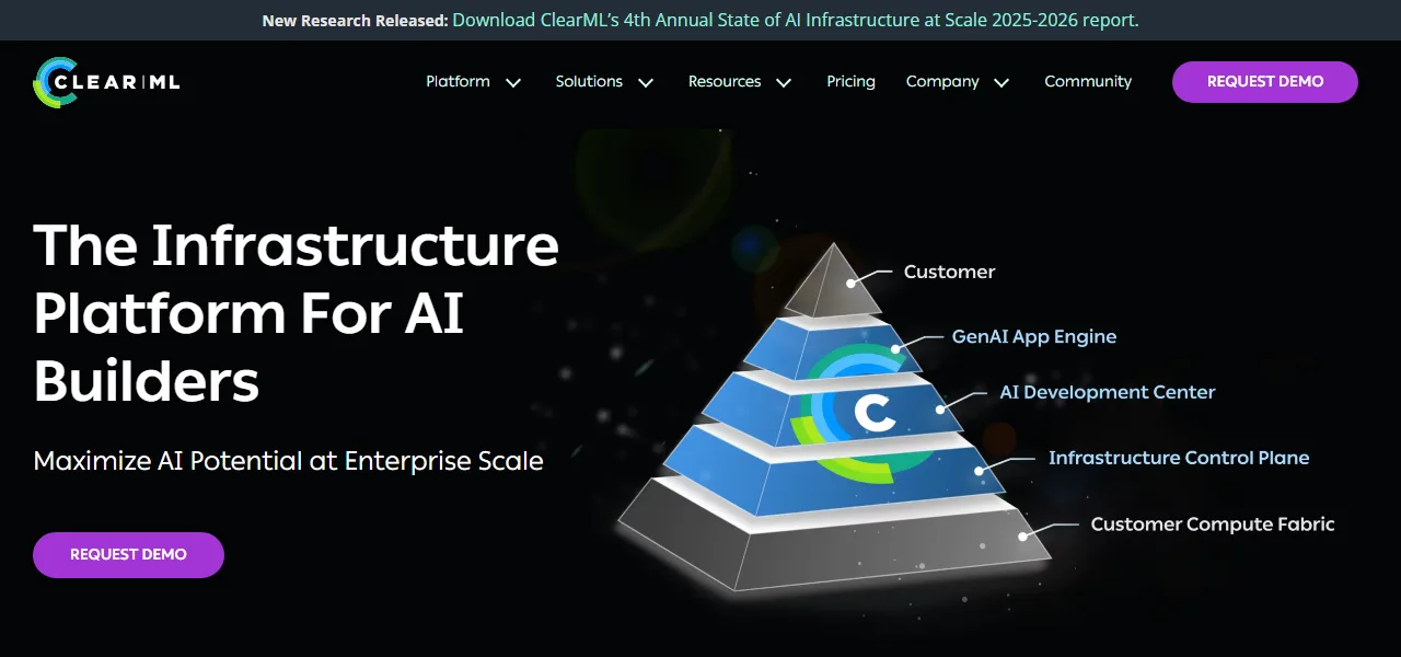 ClearML logo ClearML logo