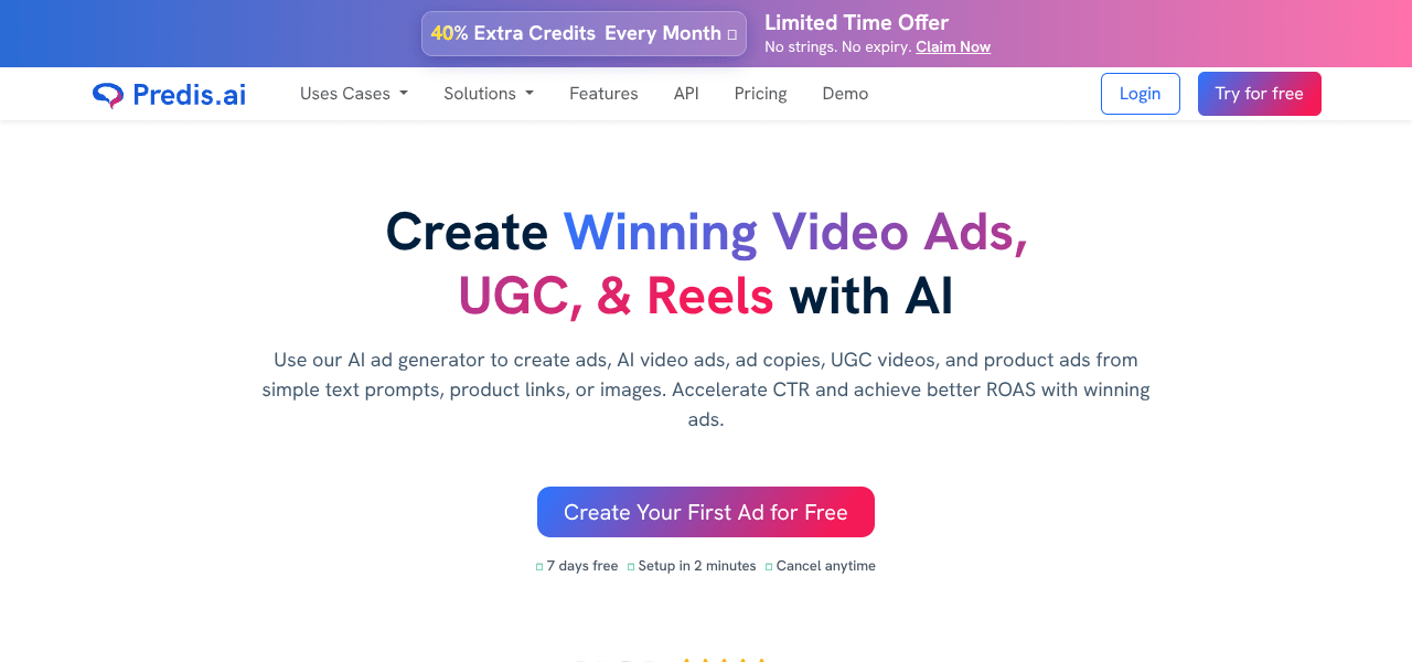 Predis AI marketing tool interface screenshot Predis AI marketing tool interface screenshot