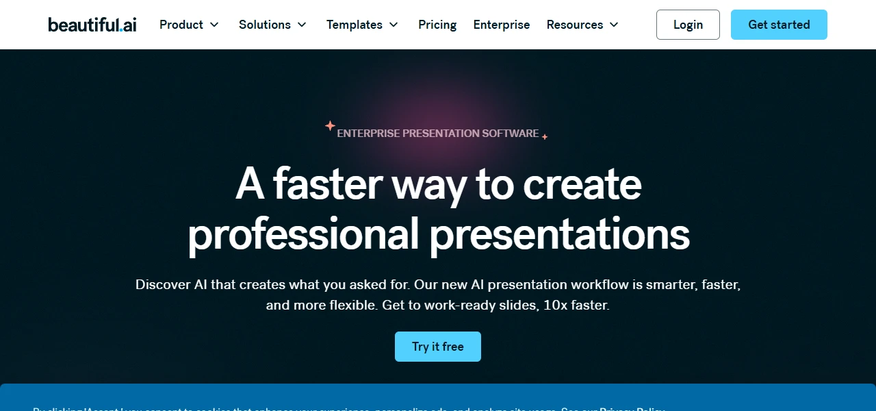 Beautiful.ai productivity tool interface screenshot