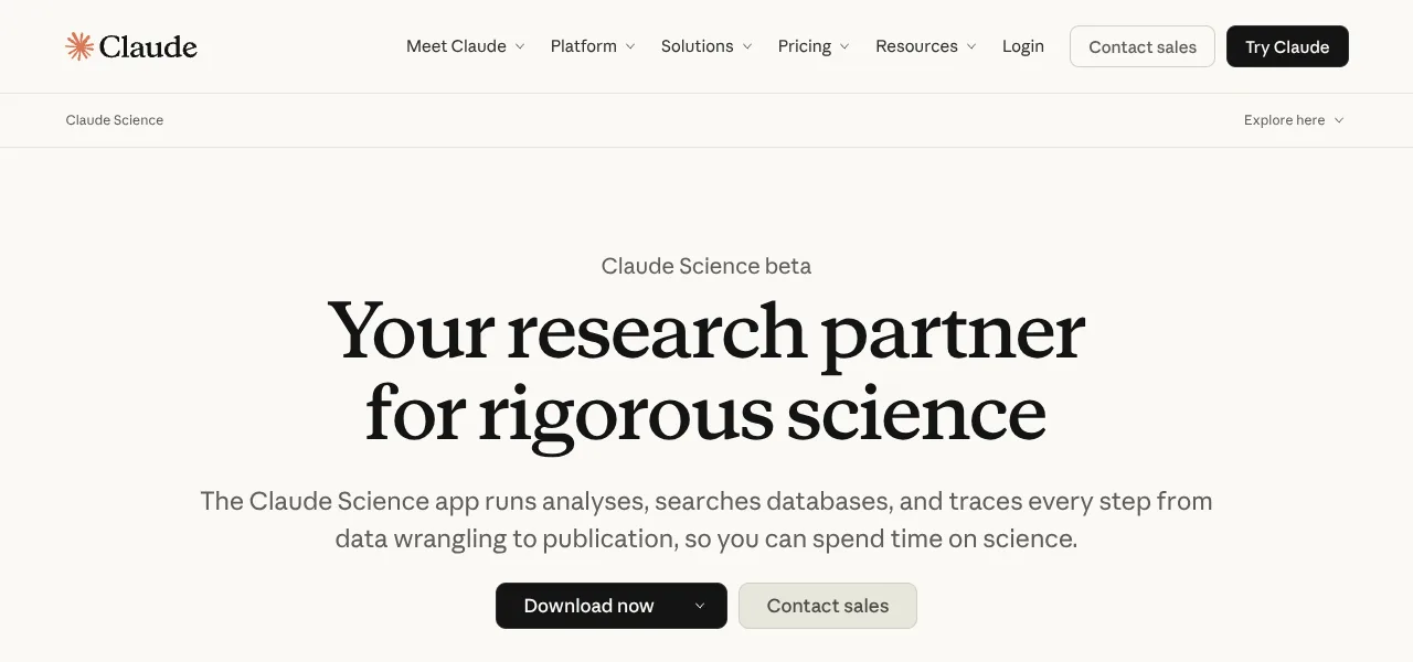 Claude Science AI research workbench logo Claude Science AI research workbench logo