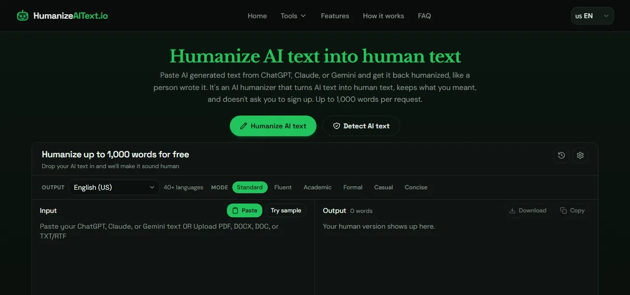 Humanize AI Text.io logo